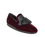 Salvatore Ferragamo Men's Dark Red Finnegan Velvet Tassel Loafer 656327 - LUX LAIR