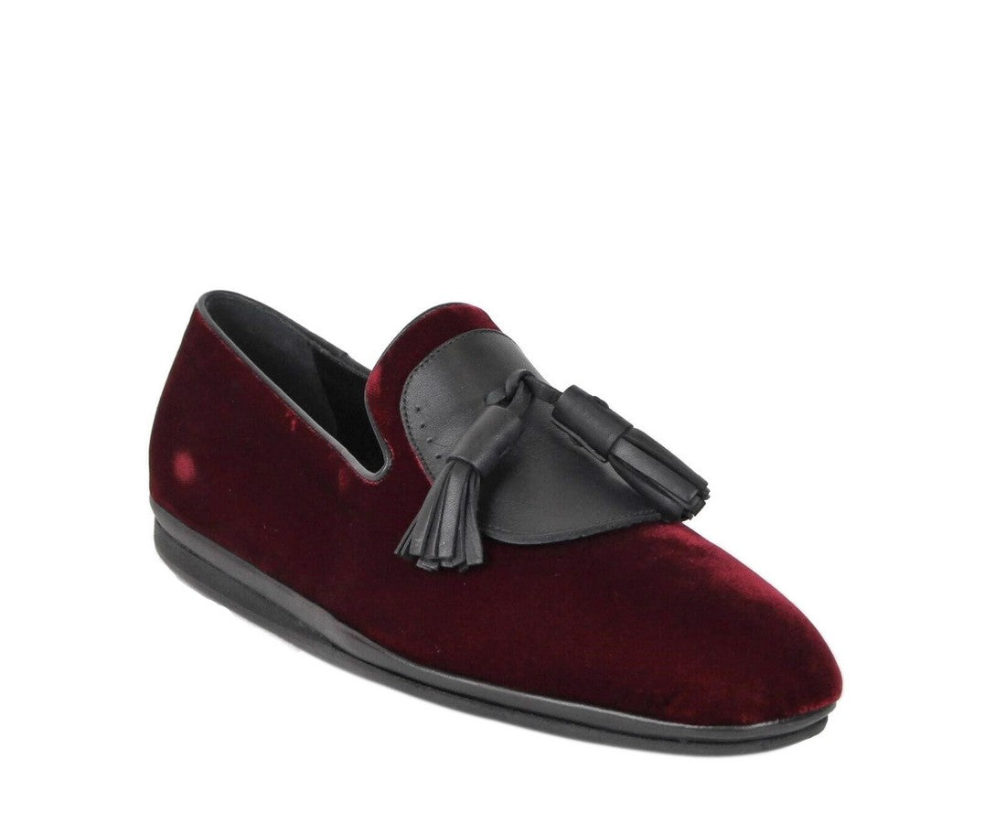 Dark Finnegan Velvet Tassel Loafer