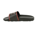 Bally Men's Black Rubber With Logo And Red Edge Consumer Slide Sandals (10 EU / 11 US) - LUX LAIR