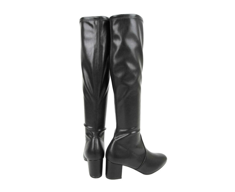 Stuart Weitzman Women's Frannie Black Nappa Leather Knee-High Boot (36 / 5.5 B) - LUX LAIR