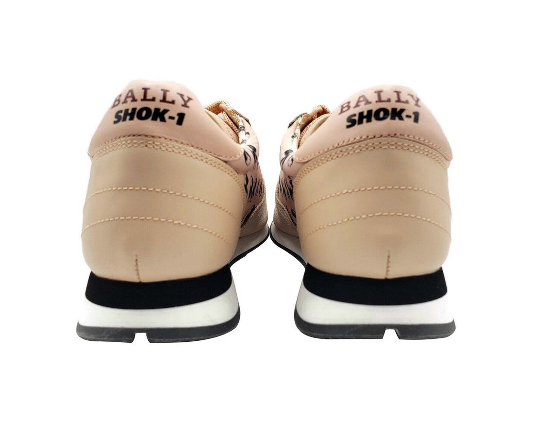 Bally Men's Pink Gavino Consumers Nylon / Leather / Suede Lace up Sneaker
