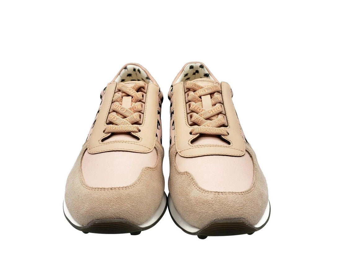 Bally Men's Pink Gavino Consumers Nylon / Leather / Suede Lace up Sneaker