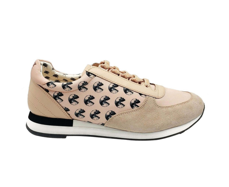 Bally Men's Pink Gavino Consumers Nylon / Leather / Suede Lace up Sneaker - LUX LAIR