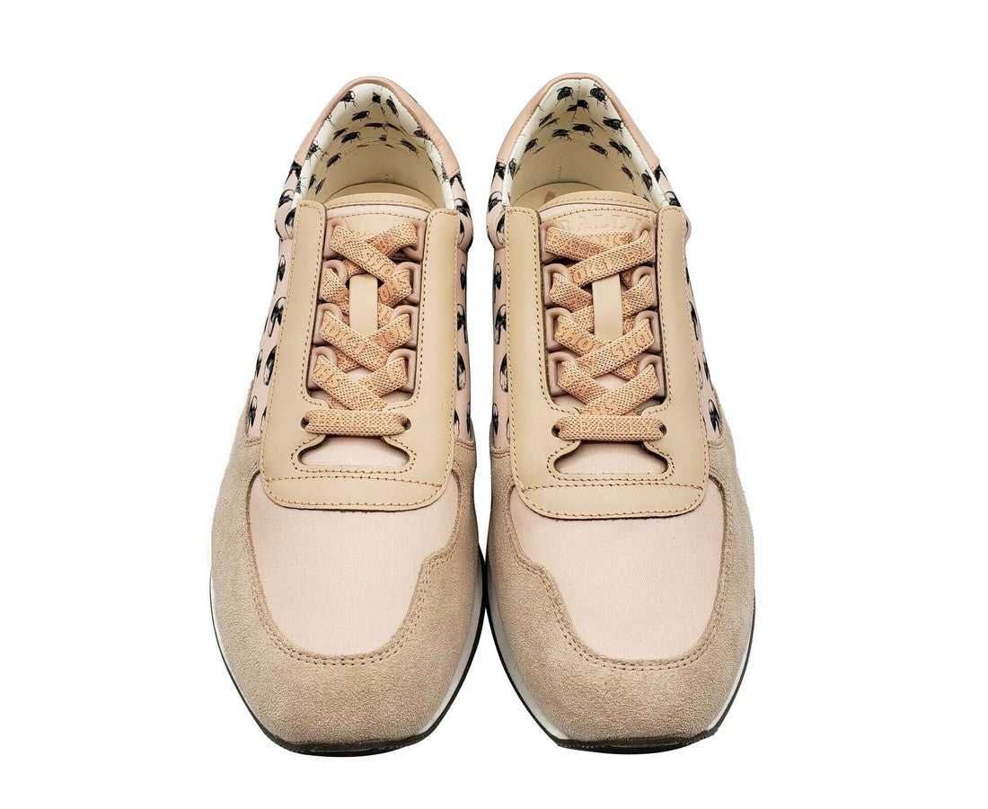 Bally Men's Pink Gavino Consumers Nylon / Leather / Suede Lace up Sneaker