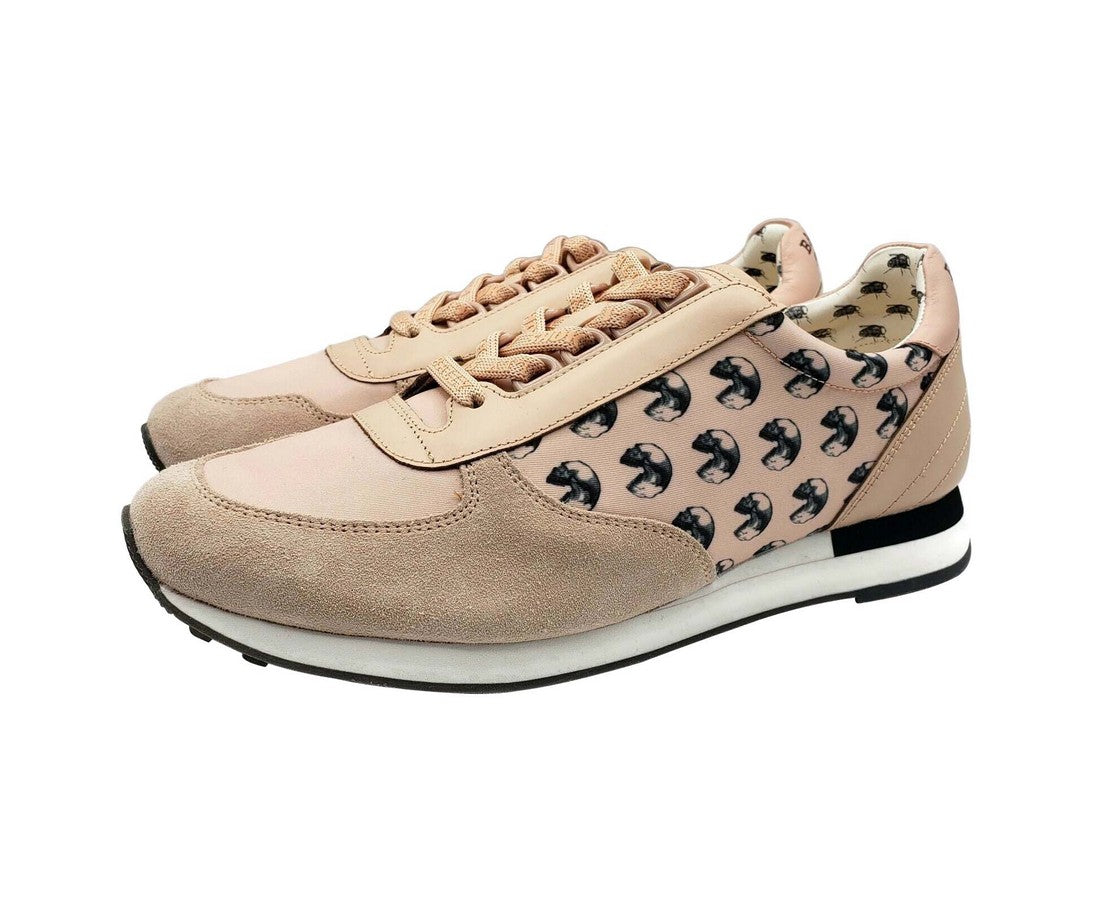 Bally Men's Pink Gavino Consumers Nylon / Leather / Suede Lace up Sneaker