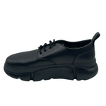 MCM Men's Black Leather Platform Lace Up Sneaker MEX9AMM69BK (42 EU / 9 US) - LUX LAIR