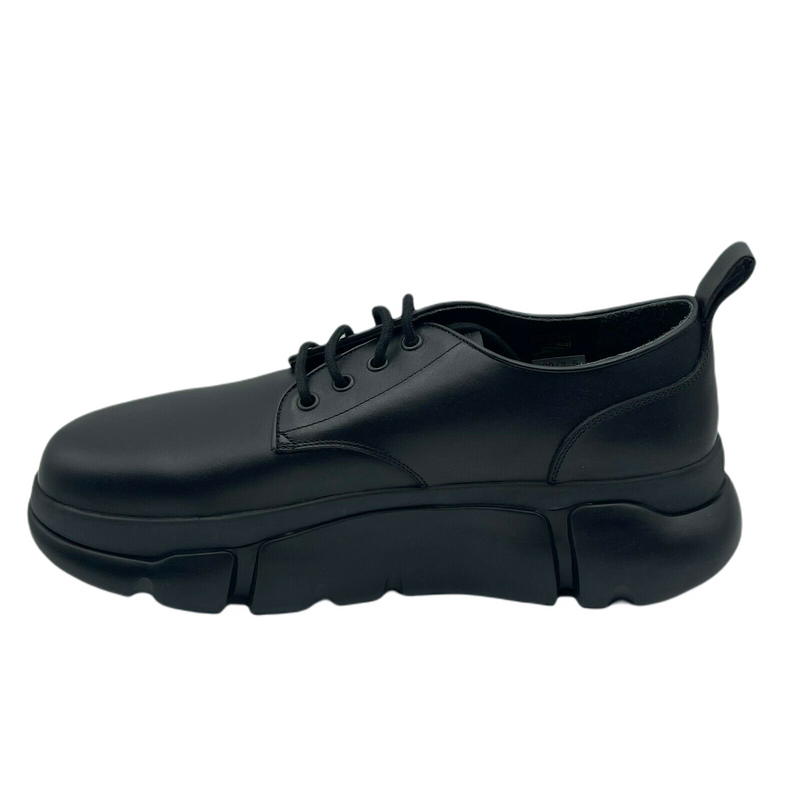 MCM Men's Black Leather Platform Lace Up Sneaker MEX9AMM69BK (42 EU / 9 US) - LUX LAIR