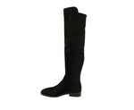 Stuart Weitzman Women's Keelan Black Suede With Logo Over The Knee Boots (40 EU / 9.5 B US) - LUX LAIR