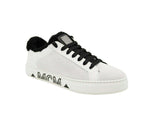 MCM Women's White Milano Suede Black Shearling Low Top Sneaker MES9ADA02WT (37 EU / 7 US) - LUX LAIR