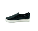 MCM Women's Black Visetos Logo Low Top Slip On Sneaker MES9SMM40BK - LUX LAIR