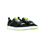 MCM Men's Black Nylon Neon Green Low-Top With Strap Sneakers MEX9AMM68BK (43 EU / 10 US) - LUX LAIR