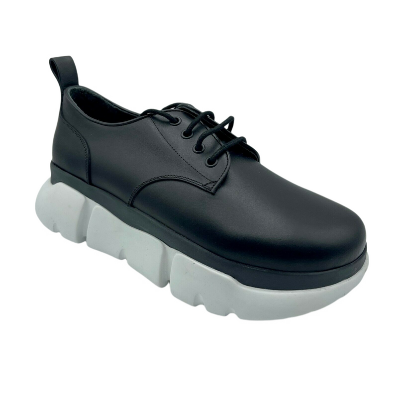 New MCM Men's Black Leather Platform Sneaker MEX9ARA72BK (EU 42 / US 9)