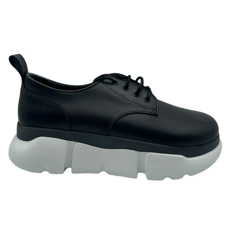 New MCM Men's Black Leather Platform Sneaker MEX9ARA72BK (EU 42 / US 9)
