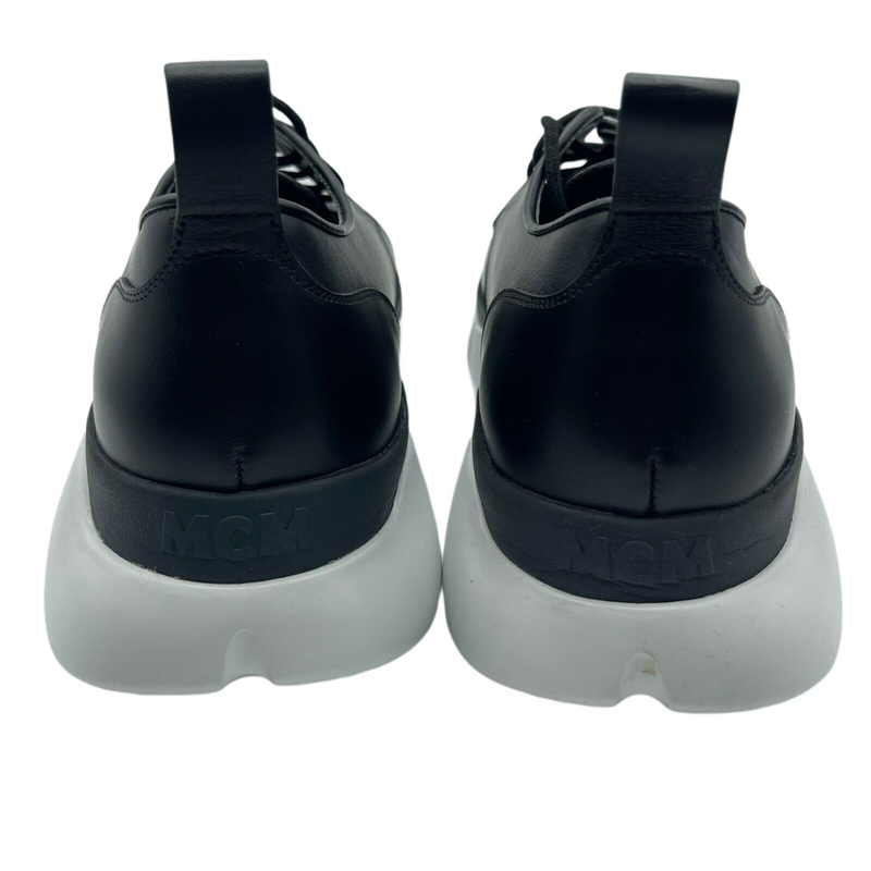 New MCM Men's Black Leather Platform Sneaker MEX9ARA72BK (EU 43 / US 10)