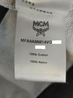 MCM Women's Blue Cotton Camo Lion Orange Nylon Hood Sweatshirt MFA9AMM14VG (Regular; L)
