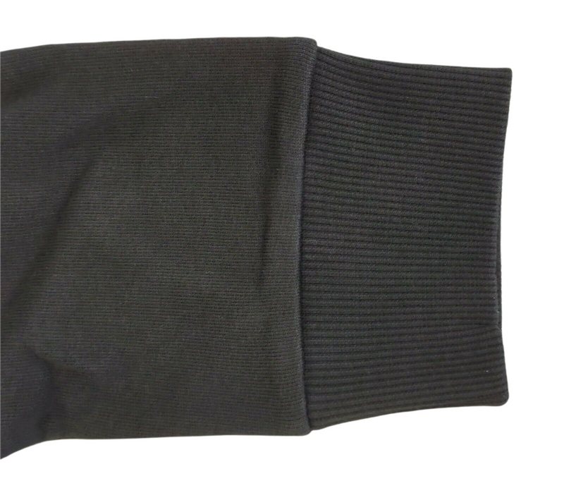 MCM Women's Black Cotton Embroidered Fringe Logo Zip Up Jacket MFJ9ARA40BK (Regular; S)