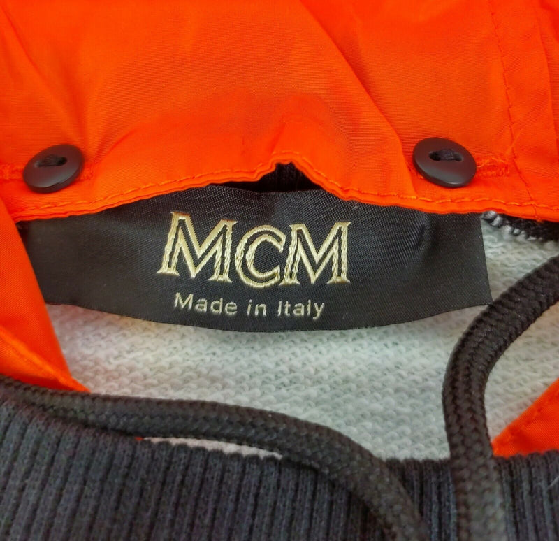 MCM Men's Jungle Green Cotton Camo Lion Nylon Hood Sweatshirt MHA9AMM14G6 (Regular; XL)