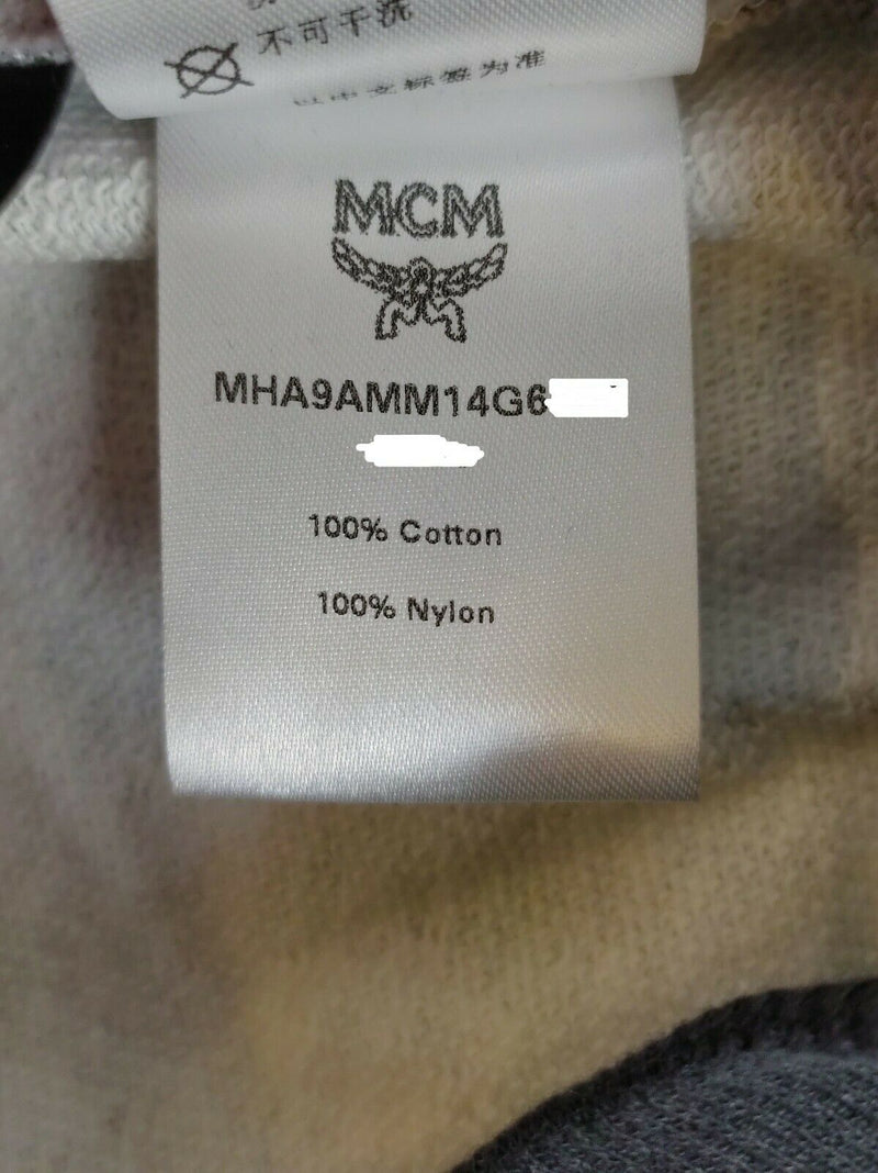 MCM Men's Jungle Green Cotton Camo Lion Nylon Hood Sweatshirt MHA9AMM14G6 (Regular; M)