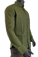 MCM Men's Winter Moss Green Cotton Button Down Dress MHH9ARA39G8 (IT 50 / US 40)