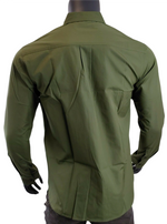 MCM Men's Winter Moss Green Cotton Button Down Dress MHH9ARA39G8 (IT 48 / US 38)