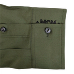 MCM Men's Winter Moss Green Cotton Button Down Dress MHH9ARA39G8 (IT 48 / US 38)