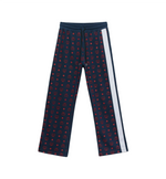 MCM Men's Deep Blue Sea Cotton Monogram and Stripe Sweat Pants MHP9AMM85VS (Regular; XL)