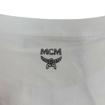 MCM Men's White Cotton Neon Yellow Nylon Pocket Flo T-Shirt MHT9ALC07WT Regular; M