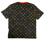 MCM Men's Jungle Green Cotton Camo Lion Chevron-v T Shirt MHT9AMM12G6 (Regular; M)