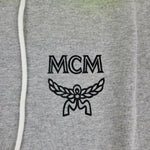 MCM Men's Gray Cotton Flo Vest Sleeveless Nylon Hood Sweatshirt MHV9ALC04EG (Regular; M)