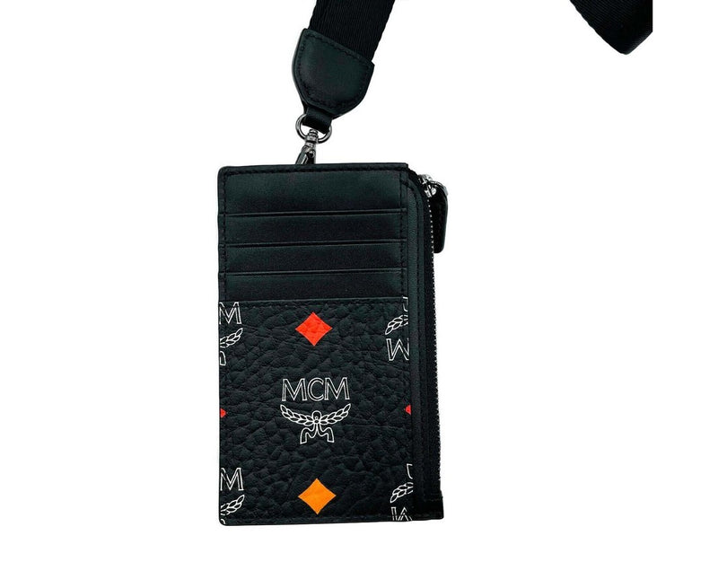 MCM Rainbow Spectrum Lanyard Card Case for Women