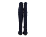 Stuart Weitzman Women's Vanland Dark Blue Suede Knee High Boots - LUX LAIR