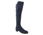 Stuart Weitzman Women's Allserve Nice Blue Suede Knee Boot YW28482 - LUX LAIR