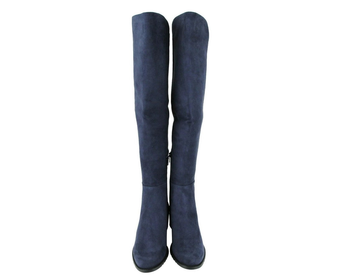 Stuart Weitzman Women's Allserve Nice Blue Suede Knee Boot YW28482 (7.5 M)